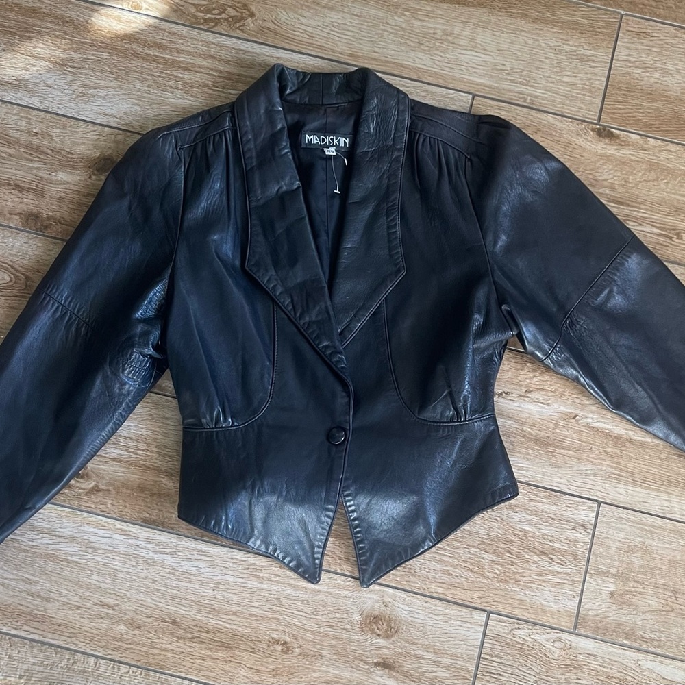 Madison Women's Sleek Black Leather Jacket